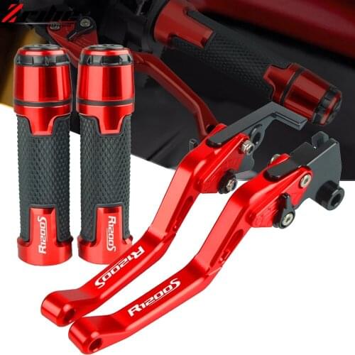 Motorcycle Accessories CNC Brake Clutch Levers Handlebar Knobs Handle Bar Hand Grips Sets FOR BMW R1200S R1200 S 2006 2007 2008