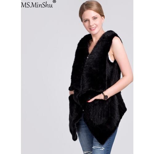 Женские вязаные жилеты MS.MinShu China At AliExpress