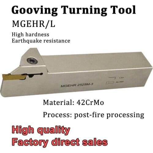 MGEHR White Grooving Turning Tool Holder Lathe Slot Cutter CNC Machine MGEHR1616 MGEHR2020 MGEHR2525 for MGMN 200 300 400 Insert