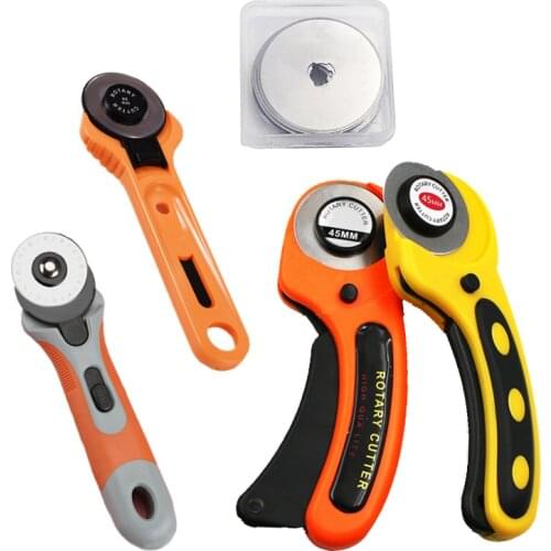 45/28mm Patchwork Roller Wheel Knife Cloth Cutting Knife Leather Paper Fabric Craft Fabrics Rotary Cutter DIY Sewing Accessories