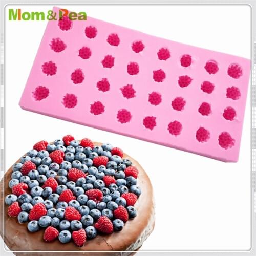 Mom&Pea MPA2000 Raspberry Silicone Mold Cake Decoration Fondant Cake 3D Mold Food Grade