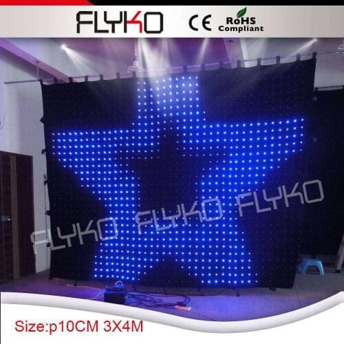 Led disco night bar colorful lighting stage backdrop curtain