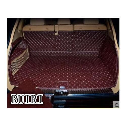 High quality! Full set car trunk mats for Porsche Cayenne 958 2017-2010 waterproof boot carpets cargo liner mat for Cayenne 2014