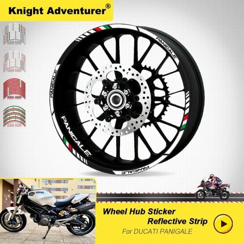 High Quality Motorcycle Accessories Wheel Decals Reflective Stickers Rim Stripes For DUCATI 1299 PANIGALE S 959 PANIGALE