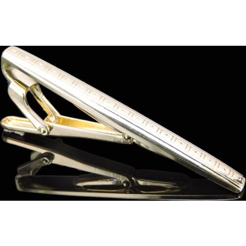 High quality gold pattern tie clip new fashion jewelry mens wedding business shirt suit tie badge pin gift, free shipping