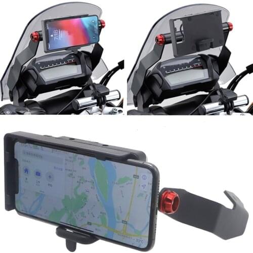 Mobile Phone USB Navigation Bracket+Mobile Phone GPS Plate Bracket For HONDA NC700X 2012-2013 NC 750 X 2014-2015
