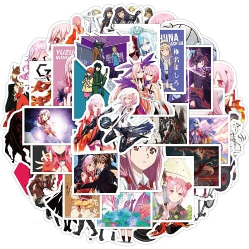 10/50PCS Guilty Crown Anime Cartoon Cute Characters Graffiti Sticker Skateboard Luggage Decoration Children Toys Wholesale