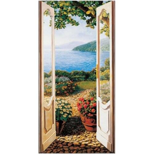 Full 5D DIY Square Round Diamond Painting"Scenery Window"diamond Embroidery Cross Stitch Mosaic decoration Christmas Gift