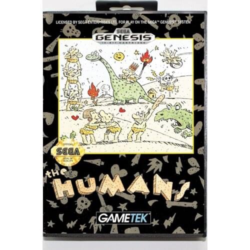 Humans with Retail Box 16bit MD Game Card For Sega Mega Drive/ Genesis