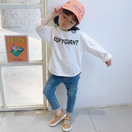 KEAIYOUHUO Girls Jeans 2021 Spring And Autumn New Style Children Casual Pants Denim Women Fashion Clothes For Girl 6 Years Old