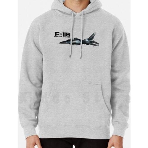 F - 16 Fighting Falcon hoodies long sleeve Fighter Aggressor Bird Kite Multirole Combat Plane Air Carrier Flying