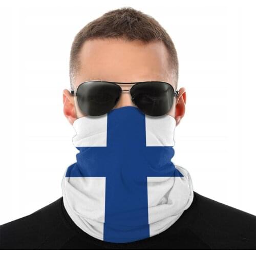 Finnish Flag Of Finland Magic Scarf Half Face Mask Fashion Tube Scarf Balaclava Bandana Multi-functional Headwear Cycling Hiking