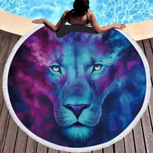 Microfiber Round Fabric Bath Beach Towels Round Large Tassel Towel With Summer Beach Blanket Living Room Cover Home Decorative