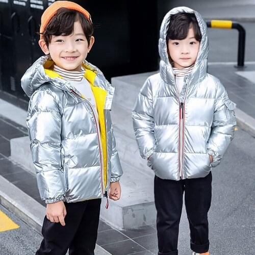 3 4 5 6 7 8 9 10 Years Winter Boys Jacket Keep Warm Fashion Windproof Outerwear Hooded Zipper Christmas Girls Coat Kids Clothes