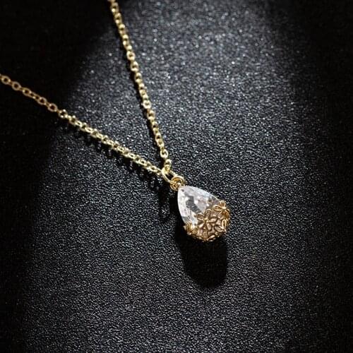 Fashion Trendy Carved Openwork Drops Choker Necklaces For Woman Gold Stone Simple Boho Pendants Necklaces Femme 2020 New