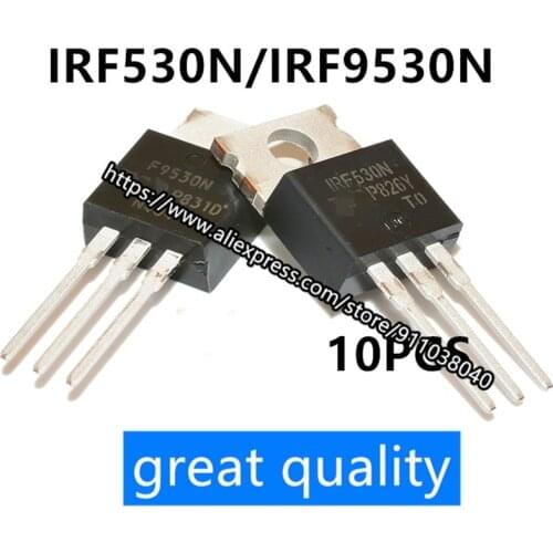 10PCS/LOT Spot original authentic IRF530N IRF9530N IRF530 IRF9530 TO-220 field effect tube