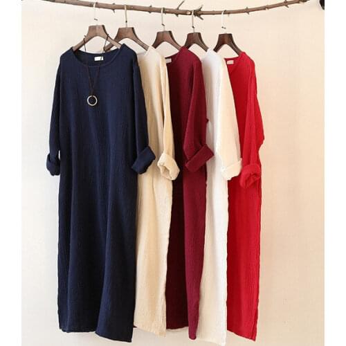 9 Color Women Spring Autumn Winter dresses,long sleeve dress,plus size long dress Vestidos femininos Vintage casual S-5XL 6XL