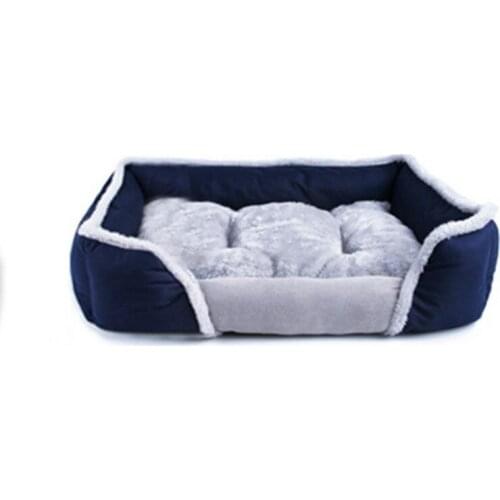 Washable Dog Bed Warm Pet Mat Portable Dog House Soft Pet Bed For Dogs Washable Pet Bed For Cat Puppy Cotton Kennel Cave