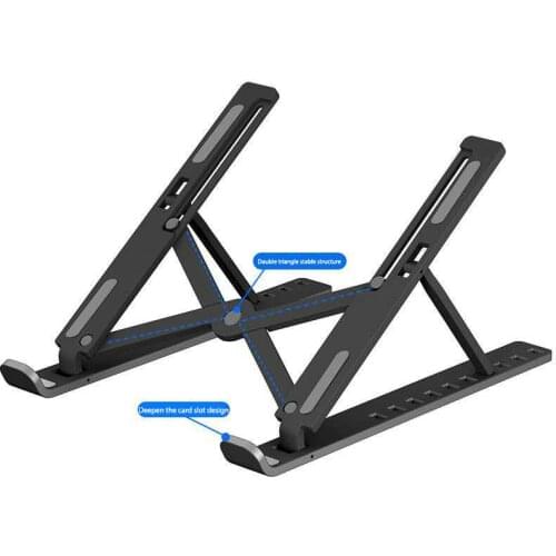 Adjustable Standing Laptop Desk ABS Cooling Rack Baker Folding Portable Stand Laptop Notebook for Macbook Xiaomi Accessories