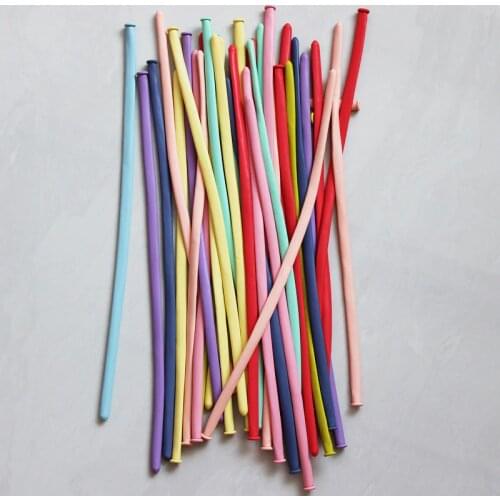 10pcs 20pcsMetallic Long Balloons DIY Strip Long Shape Balloon Tying Twist Modeling Balloon for Birthday Wedding Christmas Party