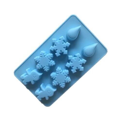 Snowman Silicone Cake Mold Silicone DIY Aromatherapy Snowflake Chocolate Mold H529