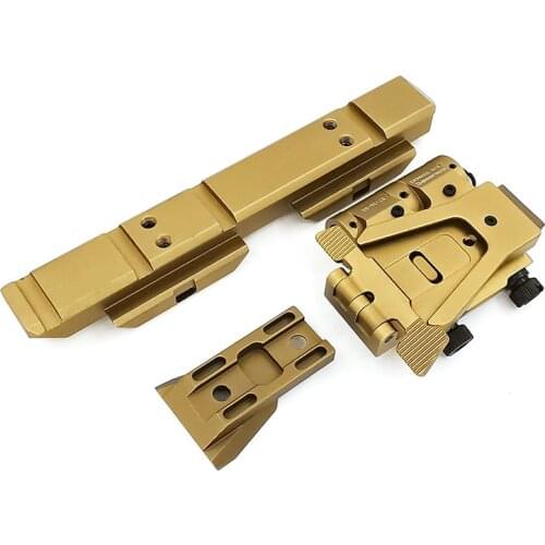 Tactical G33 Magnifier Flip Mounts QD Flip-To-Side for EOT G23 G33 w/ 5/8" Riser fits 20mm Picatinny Rail