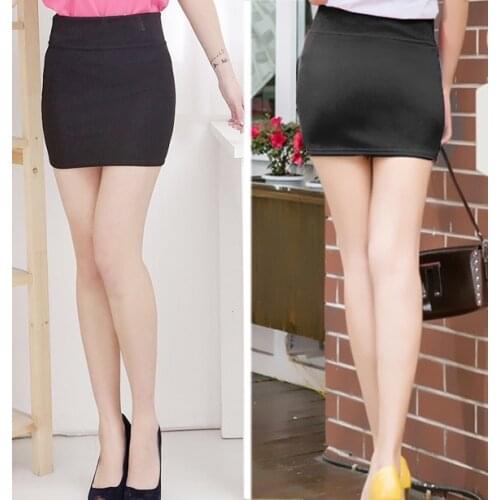 Women black skirts new fashion casual Formal OL pencil skirt slim empire waist black Package hip sexy short skirt