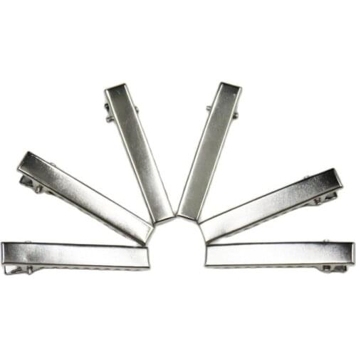 10PCS/lot DIY hair accessories Hairpin accessories flat mouth square clip word duckbill clip handmade alloy material card