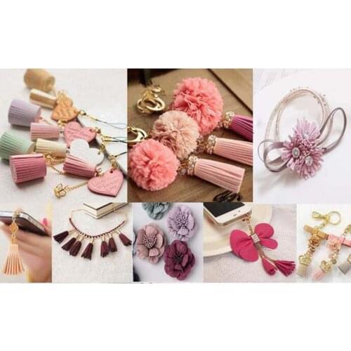 120Pcs Keychain Tassels Blanks Bulk for Keychain Crafts, 38mm/1.5'' Length