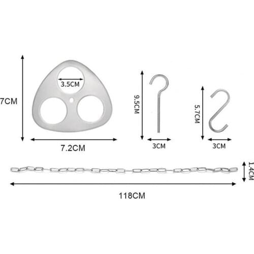 40%HOT Tripod Ring Chain Design Portable Stainless Steel Picnic Pot Hanger for Camping