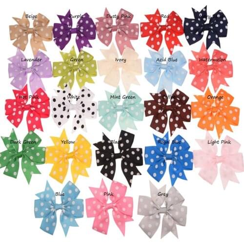 230PCS Boutique Hair Accessories Grosgrain Ribbon Bowknot Bows No Hair Clips Fashion Headwear DIY Accessory for Headbands
