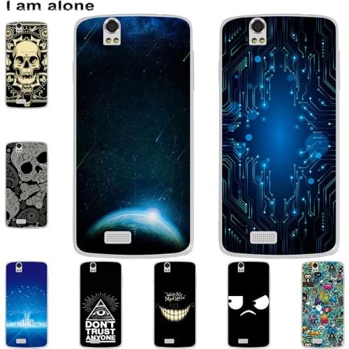 I am alone Phone Case For Fly IQ4405 IQ4503 IQ4516 Mobile Cute Fashion Cartoon Printed Bags Free Shipping