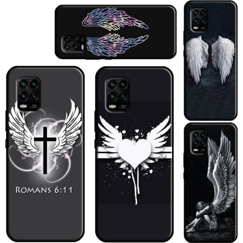 Angel Wings Heart For Xiaomi Mi 11 Lite Case 11 Ultra 10T Pro POCO X3 M3 Pro F3 Cover For Xiaomi Mi 11 Case