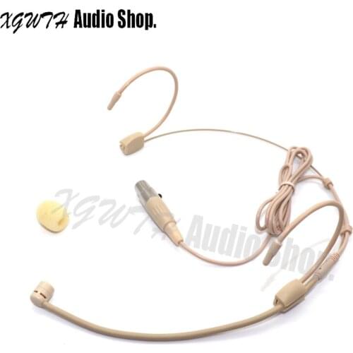 Dynamic Headworn Headset Microphone Hypercardioid Mic For Shure Wireless Body-Pack Transmitter Mini 4pin XLR TA4F Connector