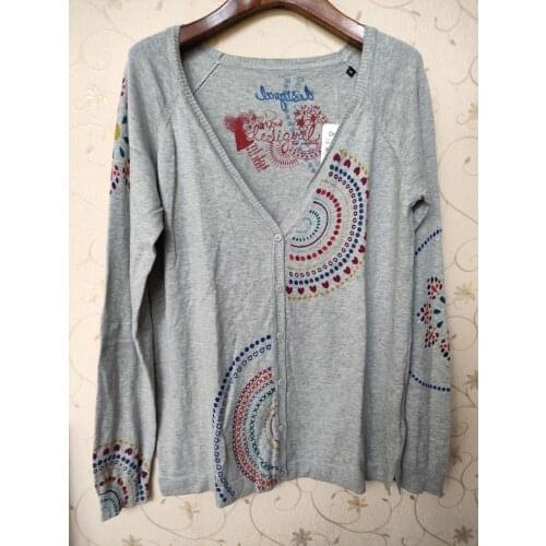 Spanish long sleeve printed spring and autumn cardigan