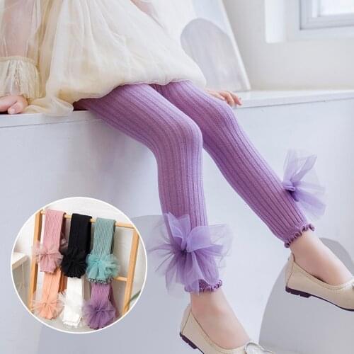 Spring Autumn Kids Knitted Children Pantyhose Cotton Double Needle Tights for Girls Cute Animal Baby Girl Winter Clothes