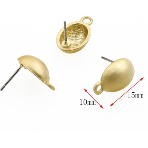 10pcs DIY Earrings Connectors Handmade Stud Earring Settings Earrings Hook for Jewelry Making Accessories
