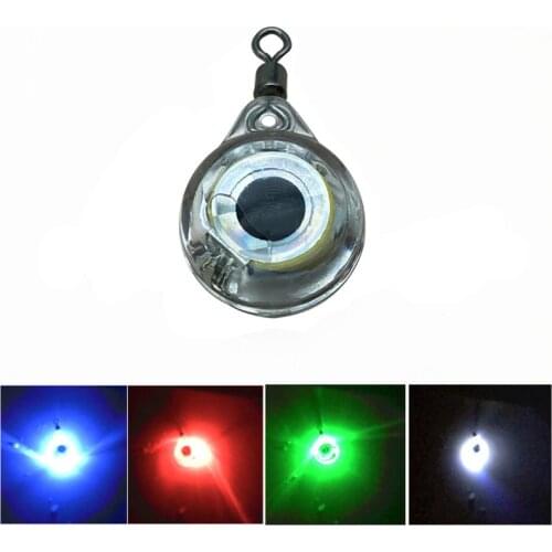 Mini Fishing Lure Light Outdoor LED Deep Drop Underwater Eye Shape Fishing Squid Fishing Bait Luminous Lure For Attracting Fish