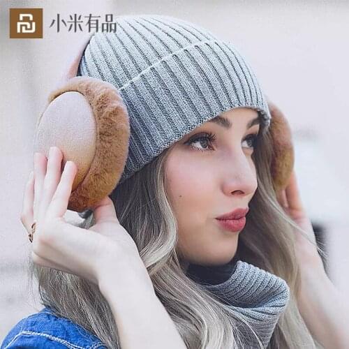 2021 Youpin Warm Velvet Adjustable Ear Bag Protects Ears Keep Warm Ears Foldable Design Stylish Soft Essential Winter for Unisex