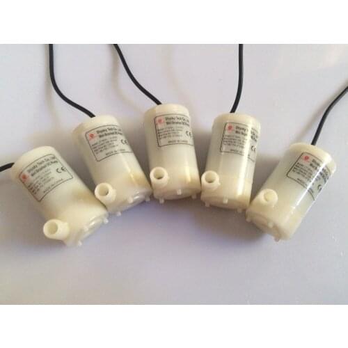 Free shipping 15pcs/ Lot Micro submersible pump 3V-6V horizontal Low noise Max Lift 1.1m For watering / DIY toys / fountain