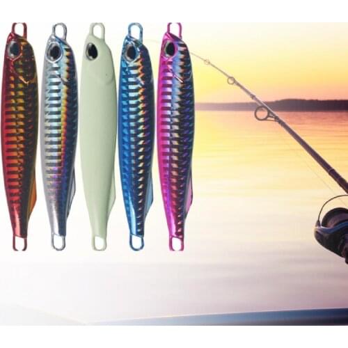 Japanese style short version fishing lure 40 g 85 mm 3D fish eye sinking lure pencil iron lure outdoor fishing accessories
