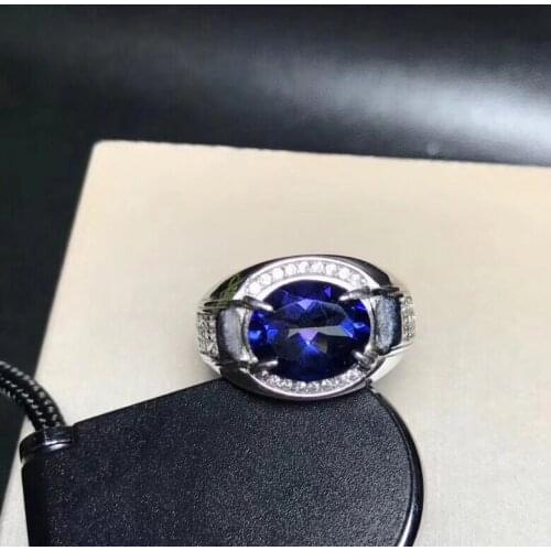 Real And Natural Topaz Ring Man ring Free shipping 925 sterling silver 10*12mm gem For men Fine handworked jewelry