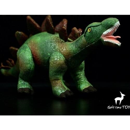 Rare Stegosaurus Doll Toy Real Life Plush Stuffed Animals Dinosaur Dolls Present Toys