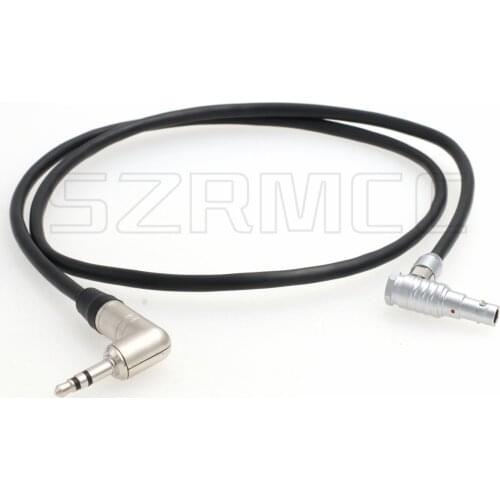 Tentacle Sync Zaxcom 3.5mm TRS to Right Angle 00B 4 Pin Male Timecode Cable for RED Epic Scarlet DSMC2 Camera