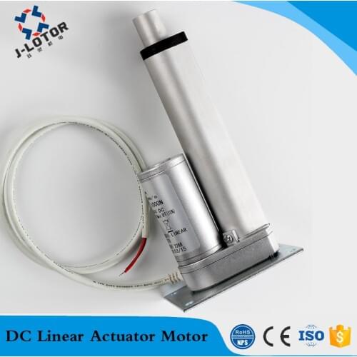 Push Stroke 100MM Linear Actuator With Flat Base DC12V 24V Hydraulic Push Telescopic Rod