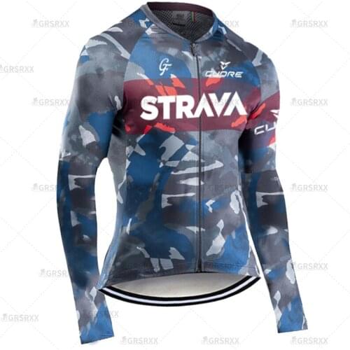 STRAVA 2021 Women Bicycle Jersey MTB Anti-UV Bike Sportswear Spring Sun Protection Cycling Wear Bicycle Team Long Sleeves Shirts