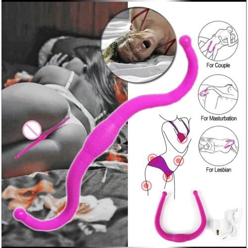12 Speeds Mute G Spot Stimulates Double -Headed Vibrator Female Masturbator Adult Sex Toy For Women And Lesbian Vaginal Massager
