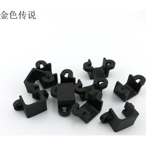 17204TW JMT 10Pcs N20 Plastic Black Motor Fixed Seat with Screw DIY Motor Mounting Bracket Holder
