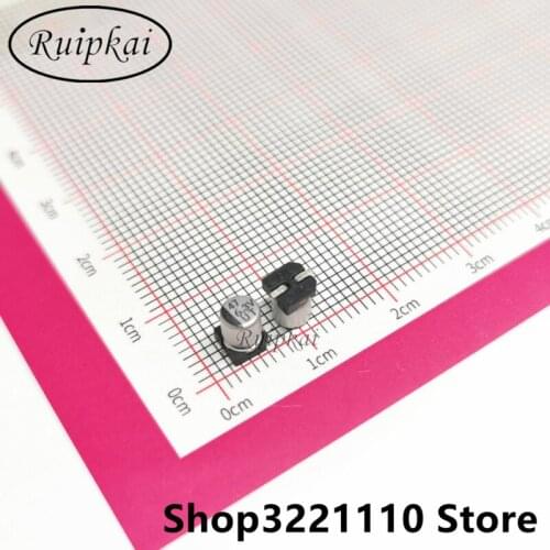50pcs 47UF 6.3V 4*5.4mm SMD Chip aluminum electrolytic capacitor Life time 105 temperature 2000hrs UT series 6.3V47UF 4x5.4