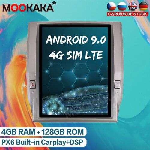 For Toyota Tundra 2014 - 2020 128GB Android 9.0 Multimedia Car Radio GPS Navigation Tesla Vertical Screen Autoradio Video Player